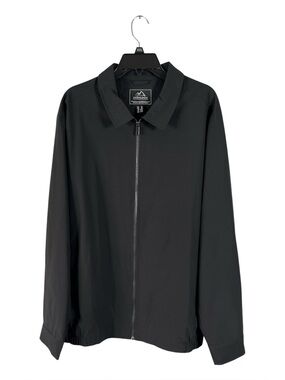 NWOT Outdoor Jacket Men's XL Black Lightweight Full Zip Harrington Windbreaker